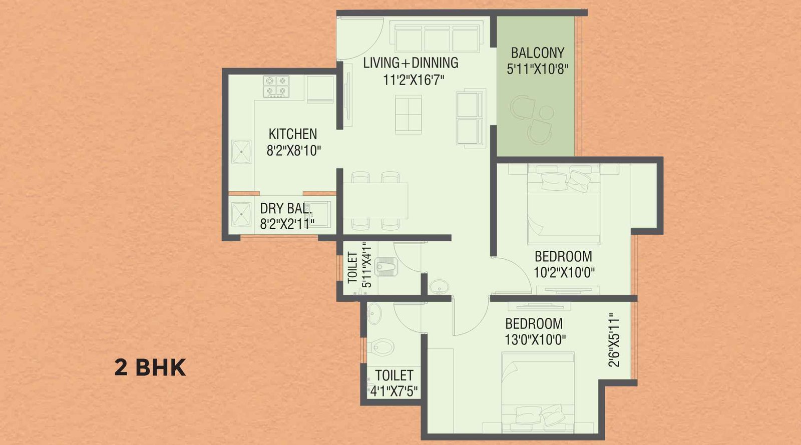 Primal-Saundaryam-2BHK-Floor-plan-719-751-sq.ft